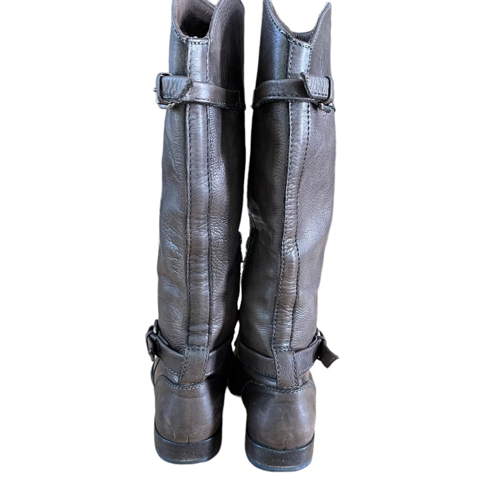 Frye Phillip Riding Brown Leather Boot - Picture 6 of 16
